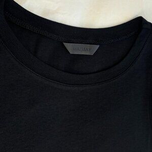 MAGJAY (Korean Brand) Black Rib Racer Midi/Maxi Dress,NO SIZE,  See Measurements